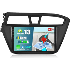 4+64G 8-Core Android 13 Radio for Hyundai I20 (Left-Hand Drive) 2015-2017, 9 Inch Car Radio with Wireless Carpplay WiFi GPS Bluetooth FM/RDS + Canbus Rear View Camera