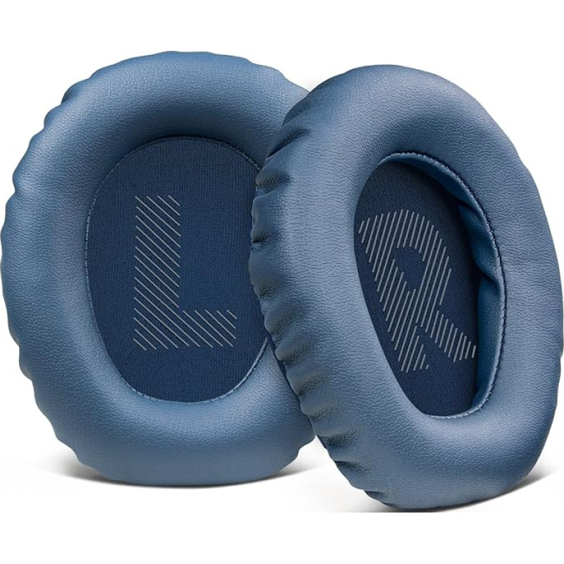 SOULWIT Protein Leather Replacement Ear Pads for JBL Quantum 100 (Q100), Quantum 350 (Q350) Headphones, High Density Foam Pads, Protein Leather