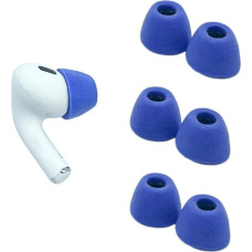 Comply TrueGrip Earplugs for Airpods Pro Gen 1 & 2, Electric Blue, Large