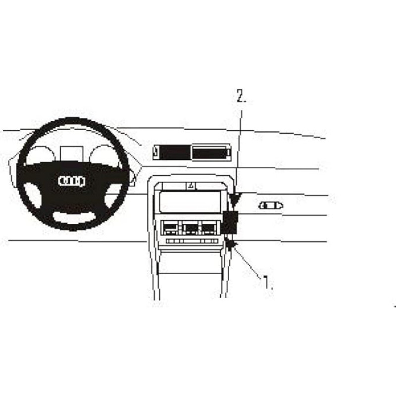 Brodit ProClip 852871 for Audi A4 01-07 Angled Mount