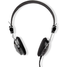 NEDIS Wired Headphones | 3.5 mm | Cable Length: 1.10 m | Black, HPWD1104BK, Black, One Size