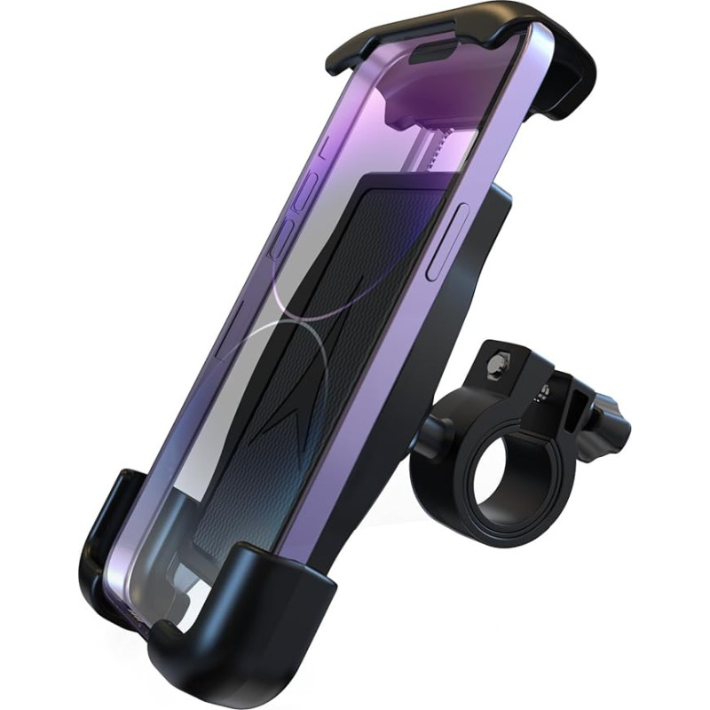 PHOCAR Bike Phone Mount, Adjustable Motorcycle Phone Mount, Handlebar Phone Mount for iPhone 13, iPhone 13 Pro Max, Samsung Galaxy, 4.7 to 6.8 inches.