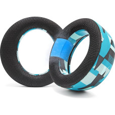 WC Freeze Pulse Elite - Cooling Gel Ear Pads Compatible with PS5 Pulse Elite Made by Wicked Cushions | Thicker Padding and Wider Opening | Cyan Prism