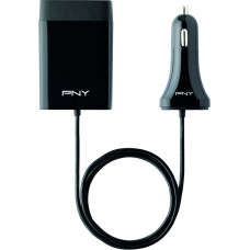 PNY Autoladegerät 4 Ladeanschluss 12 Volt für Smartphone/Tablet/GPS