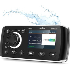 Marine Stereo Audio Video Player DAB+/FM/AM with Bluetooth Streaming for Yacht, Boat, UTV, ATV, Powersport, Spa