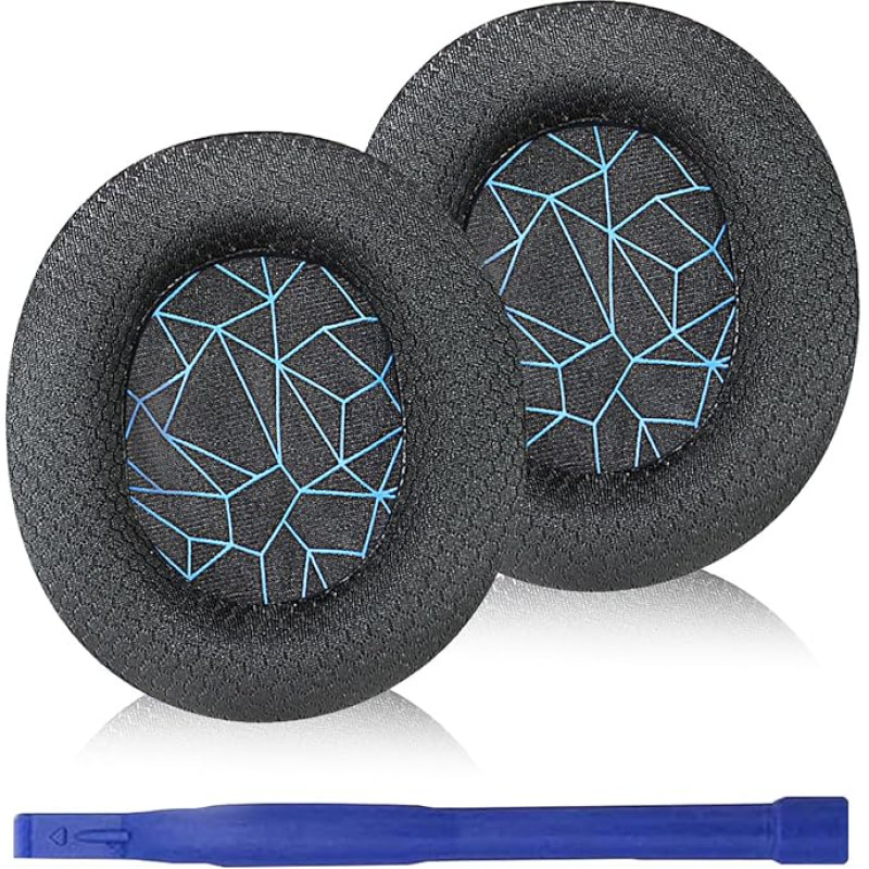 NAOGUNH Ear Pads for Arctis 5 Compatible with SteelSeries Arctis 1 / Arctis 3 / Arctis 5 Arctis 7 Gaming Headphones (Blue Print)