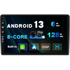 SXAUTO Android 13 [6G + 128G, 8-Core] IPS Car Radio for W209-W203 W168 ML W163 W463 Viano W639 - Carplay/Android Car - LED Camera + Mic 360-CAM DAB Steering Wheel Control WiFi Bluetooth DSP - 2 DIN 9