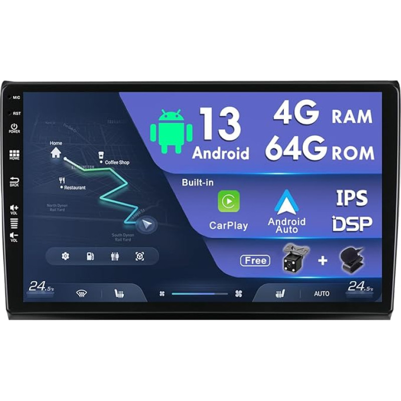 MISONDA 9 Inch Android 13 Car Radio for Fiat Bravo 2007-2012 - GPS/WiFi/BT5.0/DSP/Carplay 4G+64G