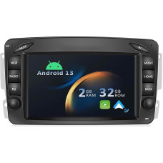 YUNTX Android 13 Car Radio for Benz G Class W463 C W203 CLK W209/C209-[Integrated CarPlay/Android Car/GPS]-IPS 2.5D Touchscreen Free Camera DAB/Steering Wheel Control/MirrorLink/Bluetooth 5.0