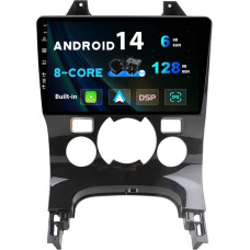 SXAUTO Android 12-6G+128G - IPS Car Radio Suitable for Peugeot 3008 (2013-2018) - Wireless Carplay/Android Car/DSP - LED Camera + MIC - DAB Steering Wheel Control Fast Boot 360 Camera WiFi 4G - 2 DIN