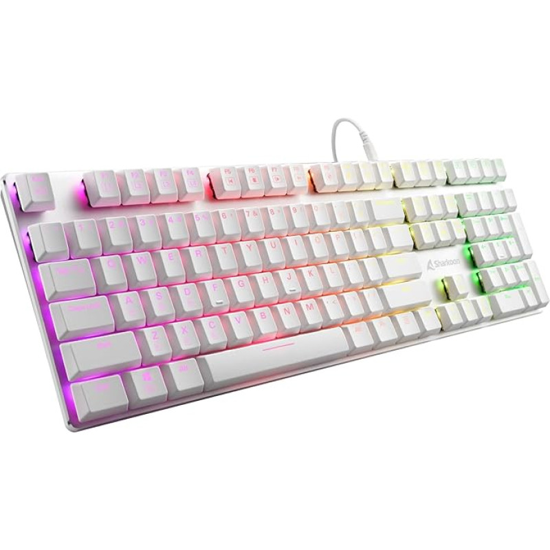 SHARKOON PureWriter wh Kailh Red US RGB - Kailh Low Profile Choc Red