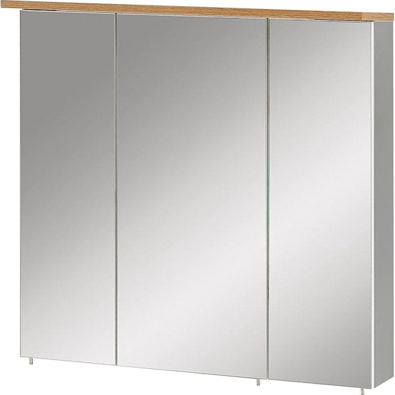 Schildmeyer Jelda Padua 148838 veidrodinė spintelė Platinum Grey / ąžuolo spalva Country House Decor 70,5 x 16 x 72,3 cm