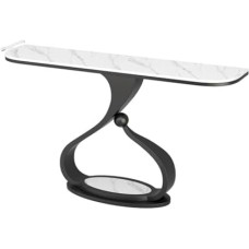 IYUESQ Retro konsolinis sofos staliukas, elegantiškas akcentas su metaliniu pagrindu, skirtas svetainei, prieškambariui, prieškambariui, fojė