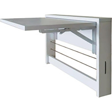 ZDFTGKM An der Wand montierte, herunterklappbare Tischhalterung, robuster, Stabiler Computertisch für Kinder, für Küche, Waschküche, Restaurant, kleine Räume und Home-Office (Farbe: Weiß, Größe: 42 x