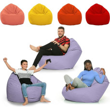 ZainBag.de Beanbag Lauko vidaus vandeniui atsparus oro sąlygoms XL - XXL grindų pagalvėlė Sėdynės pagalvėlė Bean Bag dydžiai Suaugusieji Vaikai Žaidimų Aukštos kokybės Relax XXXL (Lilac, XXXL)