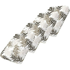 MSNCS Sofos sėdynės dangtis atsparus vandeniui, 2/4 dalių vienspalvis sėdynės pagalvėlės dangtis lauke su užtrauktuku Sofos sėdynės pagalvėlės dangtis Sofos dangtis terasos kėdėms (tinka 3,60 x 60 x 10 cm, 4 dalys)