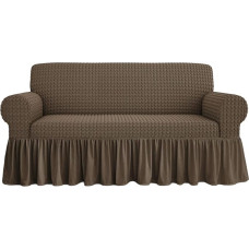 2/3/4 vietų elastingas sofos užvalkalas (Taupe, 2 sėdimos vietos)