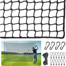 ORIENTOOLS Golf Practice Fence Net, 3 m x 3 m, 3 m x 4.5 m, 3 m x 6 m, Polyester Golf Practice Net, Portable Golf Net for Indoor and Outdoor Use, Adjustable Protective Net with Rope and Buckle for