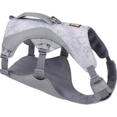 RUFFWEAR Swamp Cool diržai šunims ir rankena, lengva bėgimo įranga, sauganti augintinius nuo karščio, reguliuojama, tvirta ir vėsinanti, 2 pavadėlio portalai, grafitinės pilkos spalvos (XX Small, 33-43 cm)