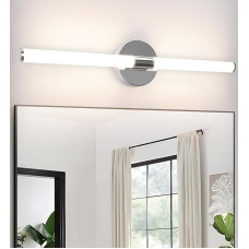 meoaow Mirror Light Bathroom Wall Lamp LED - 8 W Bathroom Lamp Wall 60 cm Bathroom Lamp Wall Light 4000 K Neutral White Modern Waterproof IP44 Bathroom Lamp Chrome for Bathroom Cabinet Cellar Kitchen