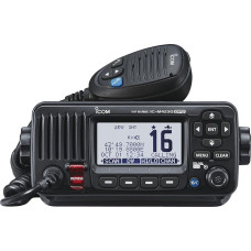 ICOM M423G jūrinis VHF radijo imtuvas su DSC ir integruotu GPS (juodas)