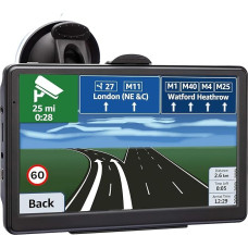 GPS Navigation Device for Car 2025, GPS Navigation Navigation Car Truck 5 Inch Test Winner with Europe Maps, Truck Navi, Lifetime Free Updates, Support Postcode Search, Speed Camera Alarm