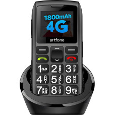 artfone 4G Senior Mobile Phone without Contract | Dual SIM with Emergency Call Button | Pensioner Mobile Phone Large Buttons | Battery Long Standby Time | USB-C | Large Button Mobile Phone with