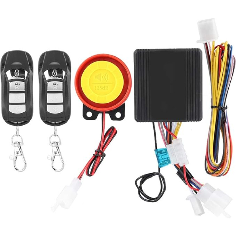 Apsaugos signalizacija Belaidė 12V universali motociklų apsaugos signalizacijos sistema su 2 nuotolinio valdymo pulteliais