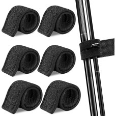 UDNUYFGZ Didelio galingumo velcro kabelių raiščiai, 3 x 25 cm, neslystantys nailoniniai velcro dirželiai, skirti žvejybos meškerėms, įrangai, kabeliams ir įrankiams tvarkyti, daugkartinio naudojimo, reguliuojami velcro dirželiai, 6