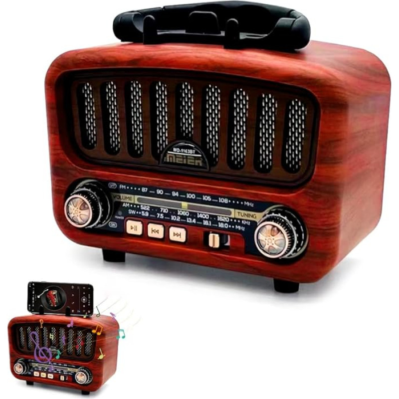 Retro radijo imtuvas su 
