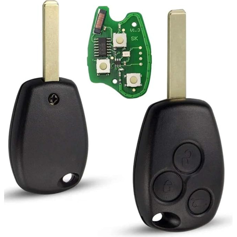 ProPlip Kangoo Modus Clio Master Trafic Logan Sandero Duster Vivaro Movano 3 mygtukų nuotolinio valdymo pultas