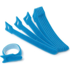 Wiederverwendbare Kabelbinder mit Klettverschluss, 135 mm x 12 mm, 10 Stück, verstellbare Kabel-Organizer-Gurte für Drähte, Kabel, Zuhause, Büro und Elektronik, langlebige und wiederverwendbare