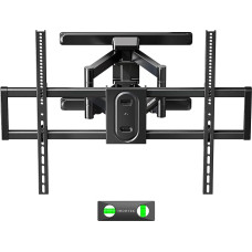 monTEK TV Wall Mount Swivelling for 43-100 Inch TVs up to 60 kg, Fully Movable Wall Mount TV with Tool-Free Tilt, Swivel and Extension Function, Max. VESA 800 x 600