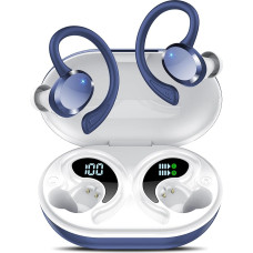 Bluetooth Headphones, Wireless Bluetooth 5.4, 68 Hours Wireless Headphones with Deep Bass, In-Ear Headphones with 4 ENC Clear Mic, IPX7 Waterproof Earphones with Ear Hooks for Sports, Work, Study