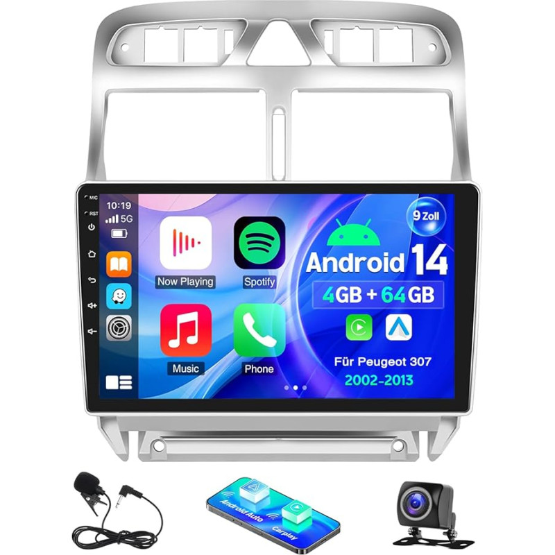 4+64G automobilinis radijas 