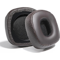 PESLNG Professional PU Leather Replacement Ear Pads for Marshall Major III & IV, Uses High Quality Memory Foam for More Comfort and Durability (Protein Leather Brown)