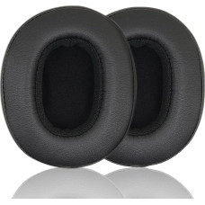 Akkiv Pakaitiniai ausų įdėklai, suderinami su Skullcandy Hesh3 Hesh ANC Crusher360 Crusher Wireless Hesh Evo Venue ANC Crusher Evo Crusher ANC Ausų įdėklai pagaminti iš baltyminės odos ir atminties putų (juodi)