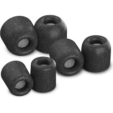 Comply Isolation Plus Noise Cancelling Memory Foam Earphone Tips for Sony, Premium Replacement Noise Reducing Earbud Tips with WaxGuard, Comfortable Secure Fit (S/M/L, 3 Pairs)