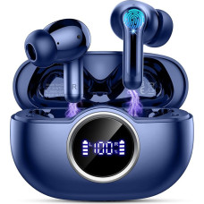 Rinsmola Wireless Earbuds, Bluetooth 5.4 Headphones in Ear with 4 ENC Microphones, 2025 Wireless Headphones, Deep Bass Stereo Earplugs, Noise Cancelling Bluetooth Headphones 36H Playtime