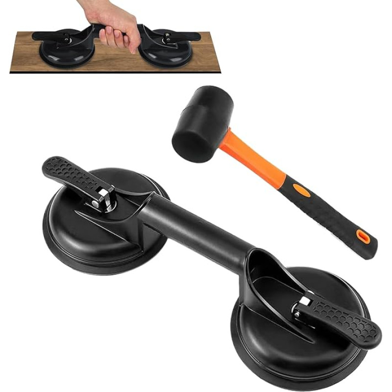 Bodenfugen Fixierer,Bodenbelag Werkzeuge - Schwerlast Montagehammer für Sockelleiste Schrank Badezimmer Dusche Deck