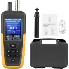 Oro kokybės matuoklis, oro kokybės monitorius Oro kokybės matuoklio detektorius PM2.5/PM10/AQI dalelėms/temperatūrai/drėgmei, oro kokybės monitorius su 0 ~ 1000 μg/m³ μg/m diapazonu