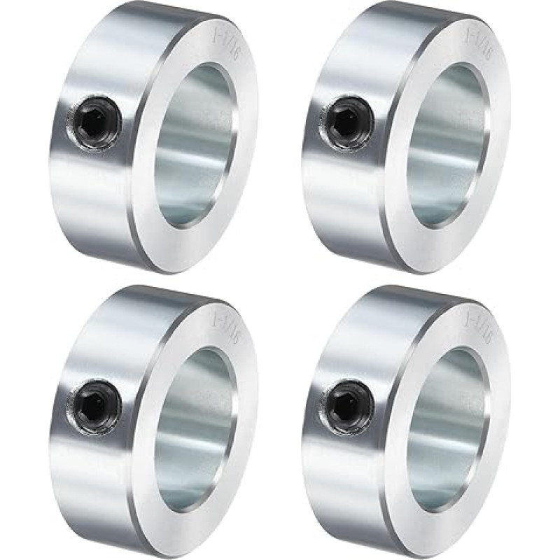 tiekimo žemėlapis Schraubenmanschetten, 3,8 cm Bohrung, verzinkter Karbonstahl, Schaftmanschetten, 3,5 cm Außendurchmesser, 1,6 cm Breite, Schlossachsenmanschette (hohl, leicht), 4 Stück