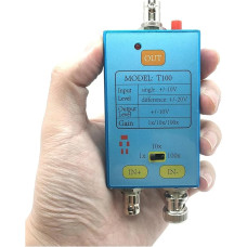Diferencinio zondo galvutė 1x/10x/100x Osciloskopas 10M dažnių juostos pločio diferencinis zondas DDS Gain Split Zondas Signalo stiprintuvas elektriniams signalams matuoti