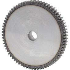 Flaches Zahnrad 2M61T/62T/63T/64T/65T/66T/68T mit Zähnen, Metallzahnrad, kohlenstoffarmer Stahl, Zahnradhöhe 20 mm, Bohrung 20 mm, 1 Stück(64 dantys)