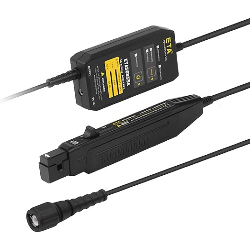 ETA AC/DC oscilografo zondas Aukšto dažnio didelio tikslumo oscilografo srovės zondas Universalus kintamos ir nuolatinės srovės bangų formos matavimo jutiklis ETA560312A (120MHz + 30A)