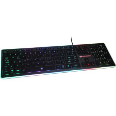 Cougar Vantar Gaming Keyboard - Extremely Flat Scissor Switches - 8 Colours - Plug & Play - Win-Lock - Media Buttons - CH Layout - Multicolour