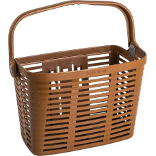 Cestino da Bicicletta Frontale Rimovibile - Attacco al Manubrio, Adatto anche alle e-Bike - Carico Massimo 5 kg - Marrone