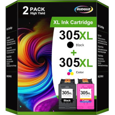 305 XL spausdintuvo kasetės, suderinamos su HP 305 spausdintuvo kasetėmis 305XL 305 XL Multipack, skirtos HP Deskjet 2700 kasetėms 4220e 2720e 2710e 2710 2720 2722 4100 4110 4120 Envy 6020e 6032 e 6032 (2 pakuotės)