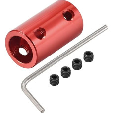 tiekimo žemėlapis 4 vnt. nuo 5 mm iki 10 mm skylės standus jungiamasis varžtas L25XD14 aliuminio lydinio veleno jungtis jungtis variklio priedai tamsiai raudona spalva