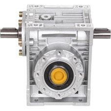 3MOG7Y1 5: 1-80:1 Sliekinė pavara NRV030-VS Dvigubas įvesties velenas 9 mm 90 laipsnių sliekinės pavaros greičio reduktorius